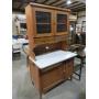 VINTAGE 2 PC PORCELAIN TOP KITCHEN CABINET