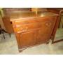MAHOGANY 2 DOOR & DRAWER SERVER CABINET