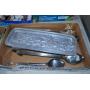 PEWTER TRAY & LARGE CHEF SPOONS