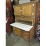 HOOSIER STYLE KITCHEN CABINET W/ PORCELAIN TOP