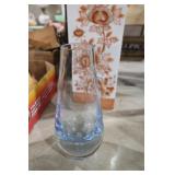 VINTAGE BLUE LUSTER GLASS