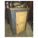 PAINTED PRIMITIVE STYLE 1DR CABINET