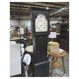 UNIQUE GRANDFATHER STYLE CLOCK 1DR W/ STORAGE
