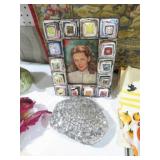 FOLK ART FRAME & SEQUINED PURSE