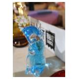 VITNAGE BLUE ART GLASS CAT
