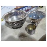 (2)SILVERPLATE BOWLS&(1)SMALL CUP