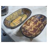 (2) WOOD SM DOUGH BOWLS