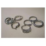 STERLING SILVER RINGS & EARRINGS