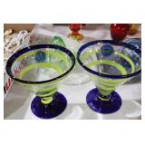 KOSTA BODA MARTINI/MARGARITA HAND BLOWN GLASSES
