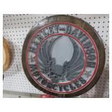 HEAVY WOOD HARLEY DAVIDSON ADV SIGN 20"R