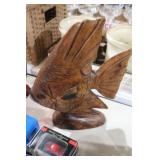 HAND CARVED WOOD FISH