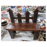 WOODEN CHILDS BENCH