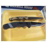 (2) MOSSY OAK FIXED BLADE&POCKET KNIFE