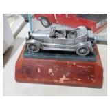 PEWTER MODEL 1925 CADILLAC PHANTOM ON STAND