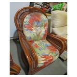 RATTAN DECK SWIVEL ROCKER
