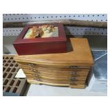JEWELED CHEST & TIGER BOX