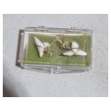 AUTHENTIC SHARKS TOOTH EARRINGS W/ GOLD FILLED WIR