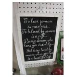 NICE HOME DECOR SIGN 12X16