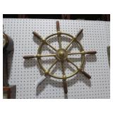 JOHN BASTIE BRASS SHIP WHEEL 23"R
