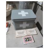 RED CROSS BOX & 1977 ARMORED VEHICLE PLAYING CARDS