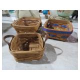 (3) LONGABERGER BASKETS