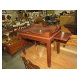 CHERRY SIDE TABLE TABLE/PULL OUT WRITING TABLETS