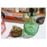 PERFUME BOTTLE & BRASS ART