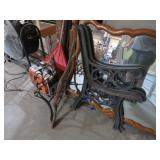 (4) PCS WROUGHT IRON FOR GARDEN BENCH