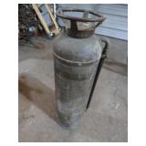 VINTAGE BRASS FIRE EXTINGUISHER