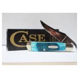 CASE XX CARIBBEAN BLUE BONE SAWCUT JIG RUSSLOCK