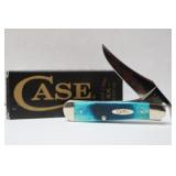 CASE XX CARIBBEAN BLUE BONE SAWCUT JIG RUSSLOCK