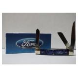 CASE XX FORD MOTOR COMPANY ARCTIC BLUE STOCKMAN