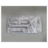 JAMES CAGNEY YANKEE DOODLE DANDY .999 SILVER IGNOT