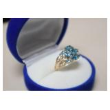NEW 4.1 GR 14K GOLD 2.52CT TOPAZ RING SIZE 6
