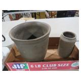 (2) POTTERY CROCKS