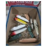 BOX OF VINTAGE FISHING LURES