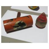 ANTIQUE METAL HALLOWEEN NOISE MAKER