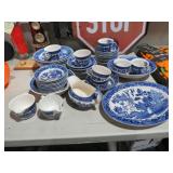 (5O) PLUS BLACK STAMP BLUE WILLOW