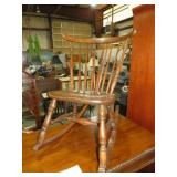 ANTIQUE WINDSOR BACK STYLE ROCKER
