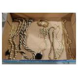 VTG. GOLD TONE NECKLACES & SARAH COVENTRY WATCH