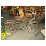 UNIQUE METAL BICYCLE YARD PLANTER