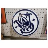 SMITH & WESSON TIN ADV SIGN 8"R