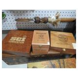 (3) VTG WOOD CIGAR BOXES