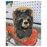 HARD CARVED WOOD BEAR