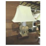 CAMEL TABLE LAMP W/SHADE