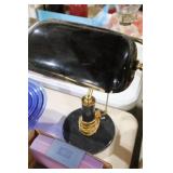 BLACK MARBLE BASE TABLE LAMP