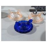 (3) HEN ON NEST SALT CELLARS