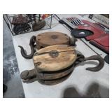 (2) SHIP PULLEYS