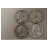 (3) 1964 P, 1964 D WASH. QUARTERS 90%