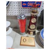 COKE STRAW HOLDER.LIGHT HOUSE,MUSIC BOX, CAMEO